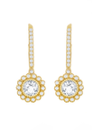 Flower Sparkle Drop Earrings