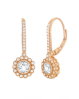 Flower Sparkle Drop Earrings