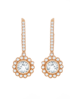 Flower Sparkle Drop Earrings
