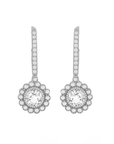 Flower Sparkle Drop Earrings