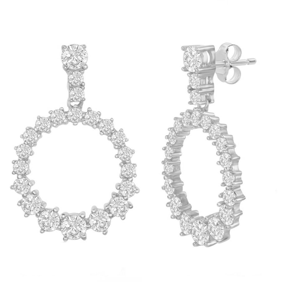 Graduated Circle Drop Earrings