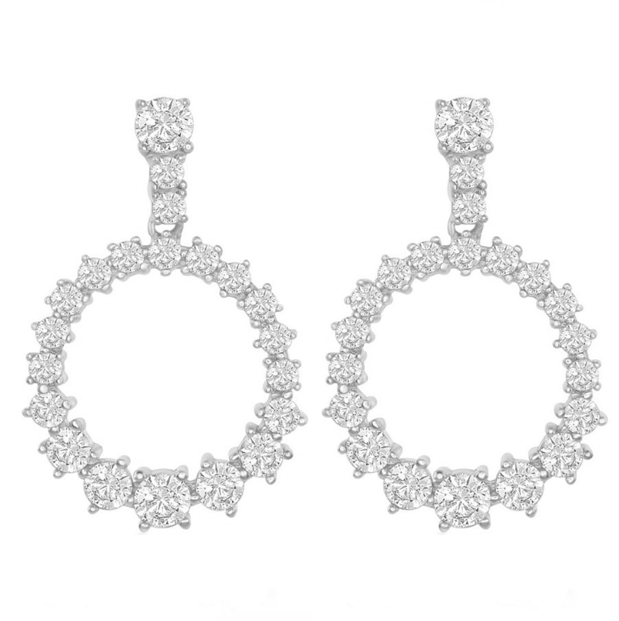 Graduated Circle Drop Earrings
