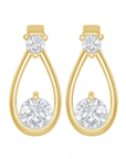 Pear-Shaped Double Sparkle Earrings
