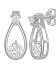 Pear-Shaped Double Sparkle Earrings