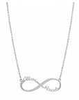 Personalized Script Double Name Infinity Necklace