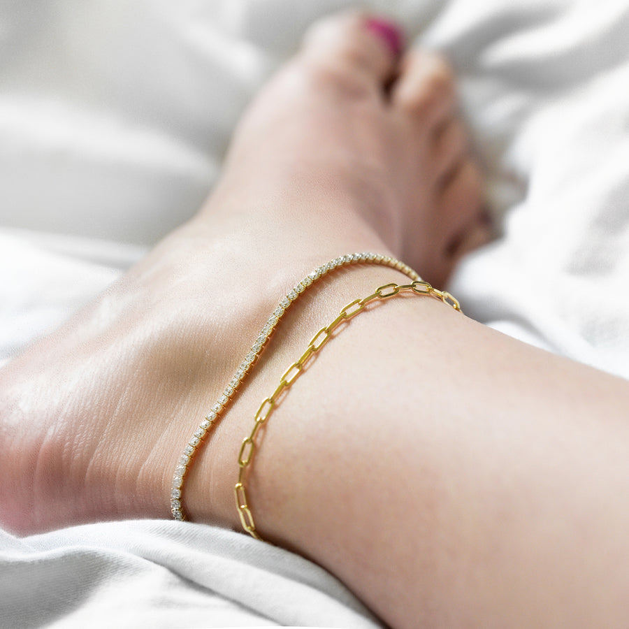 Paperclip Chain Anklet