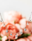 Alternating Disc and Sparkle Drop Anklet