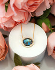 Mystic Labradorite Pebble Necklace