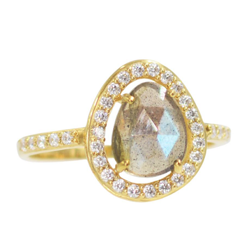 Labradorite Pebble Ring