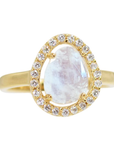 Moonstone Pebble Ring