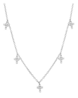 Mini Cross Drop Necklace