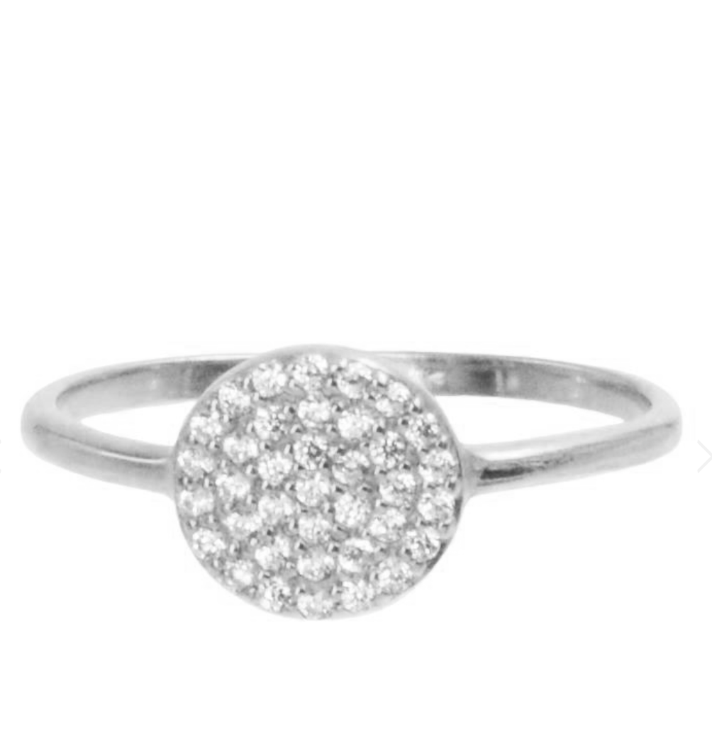 Pave Disc Ring