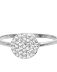 Pave Disc Ring