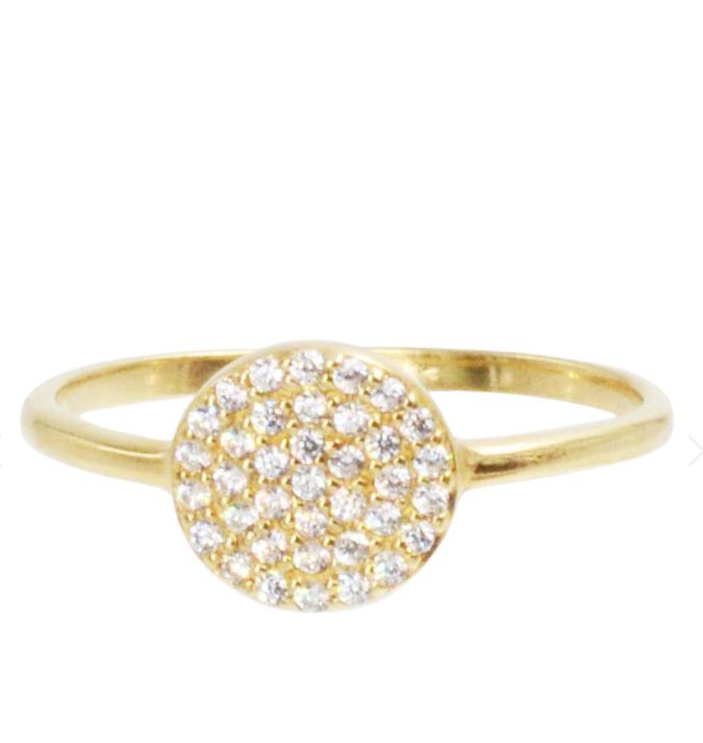 Pave Disc Ring