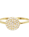 Pave Disc Ring