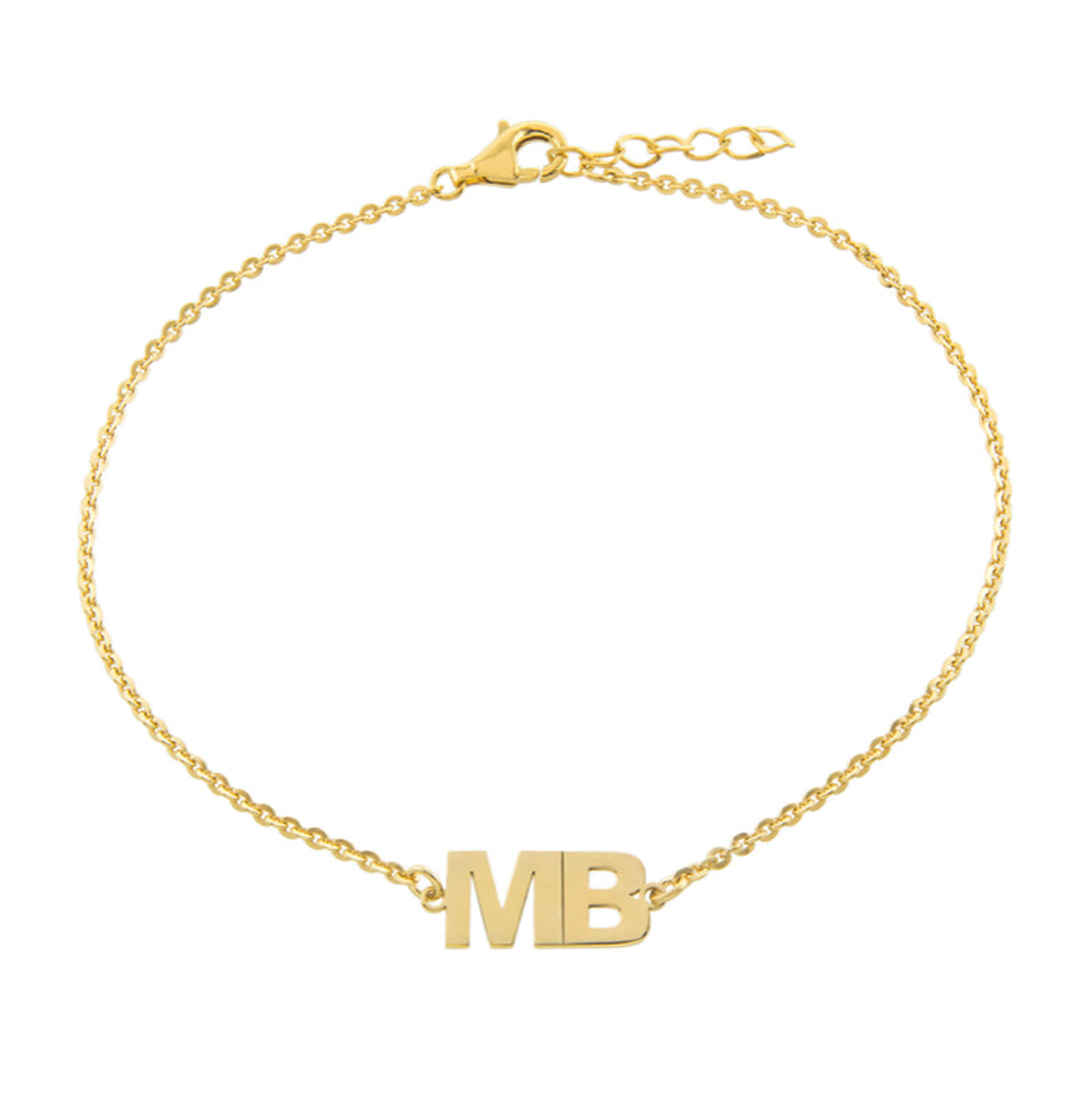 Personalized Double Initial Bracelet
