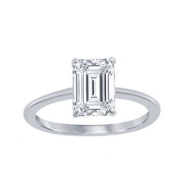 Emerald-Cut Solitaire Ring