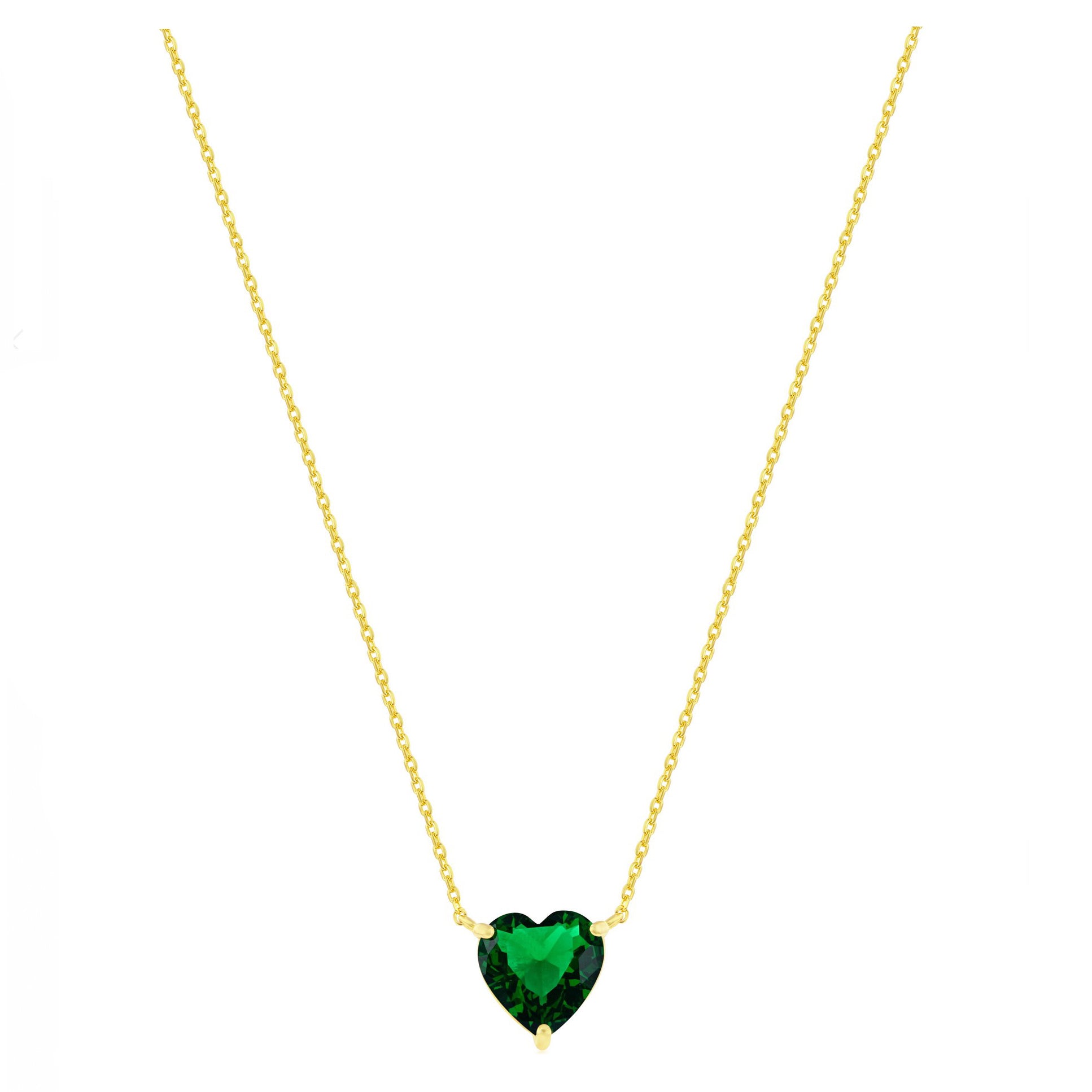 Emerald Heart Necklace