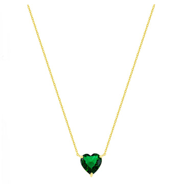 Emerald Heart Necklace
