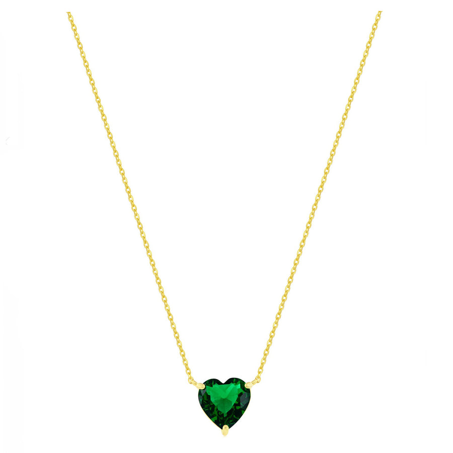Emerald Heart Necklace