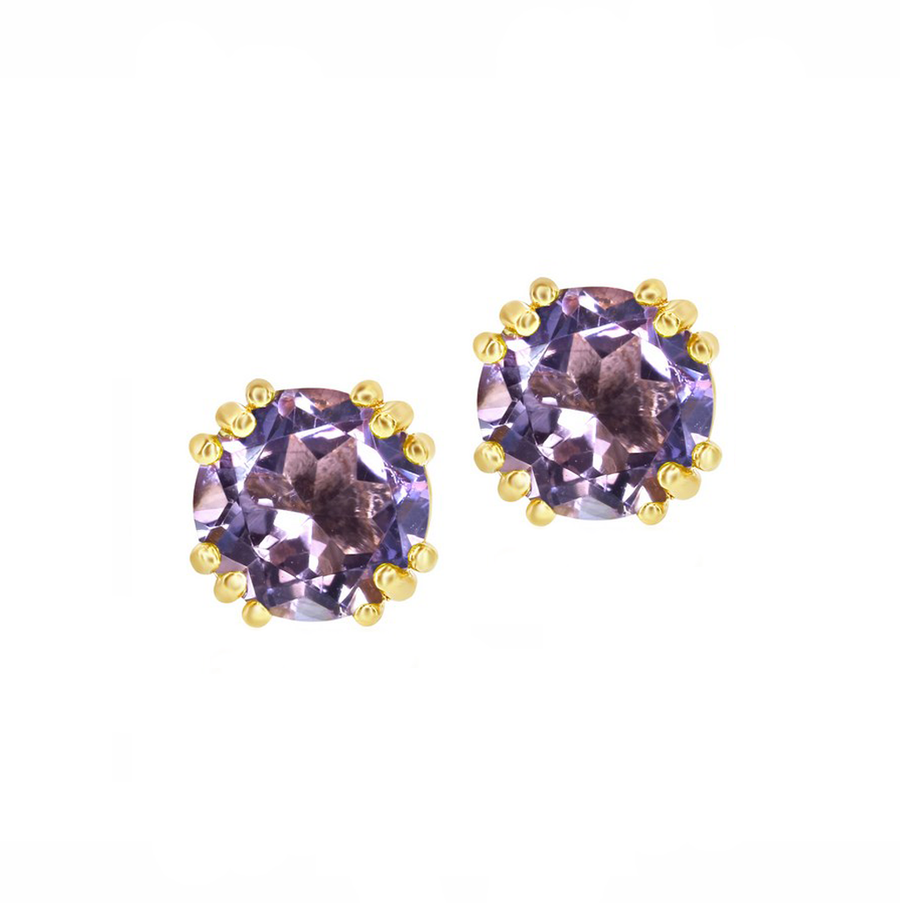 Claw Birthstone Stud Earrings (Available in 12 Colors)