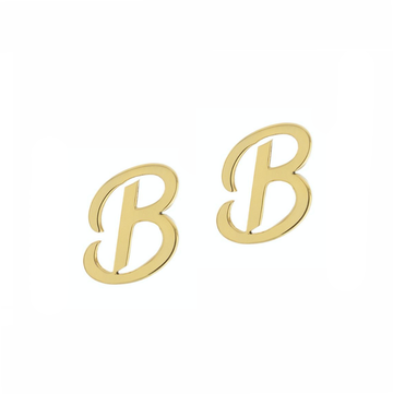 Personalized Initial Stud Earrings