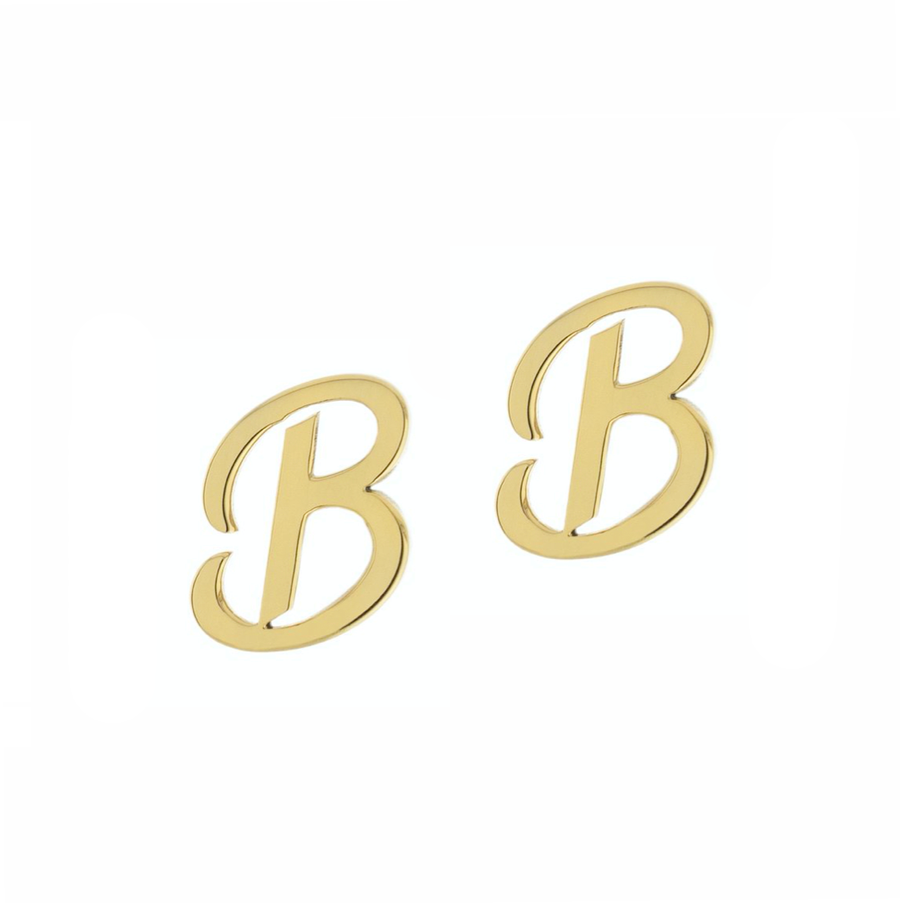 Personalized Initial Stud Earrings