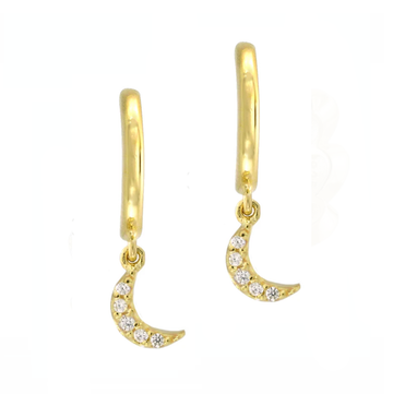 Moon Drop Earrings
