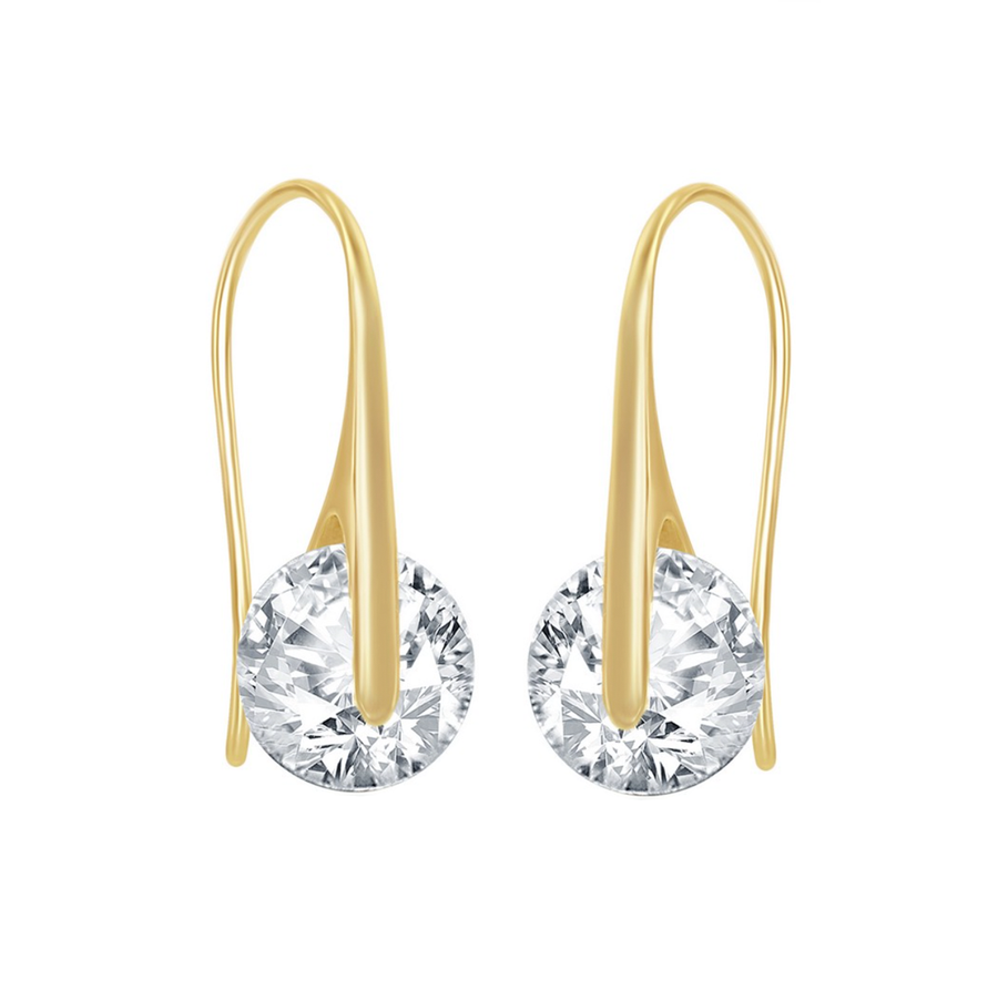 Spinning Sparkle Wireback Earrings