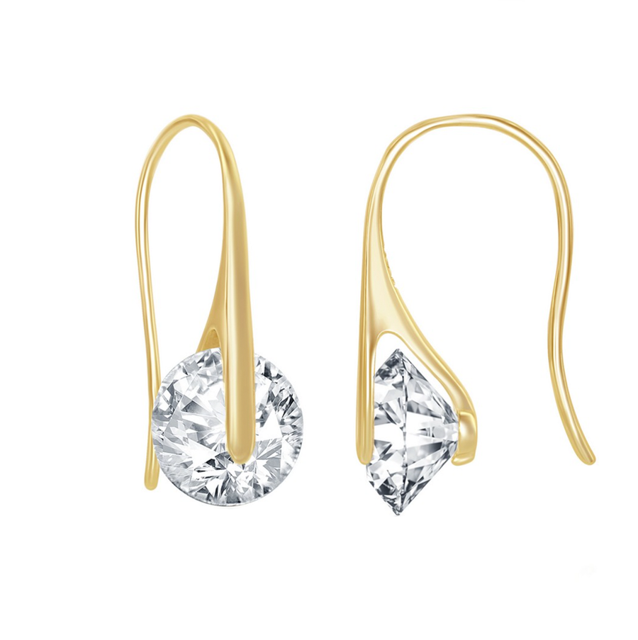 Spinning Sparkle Wireback Earrings
