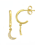 Moon Drop Earrings