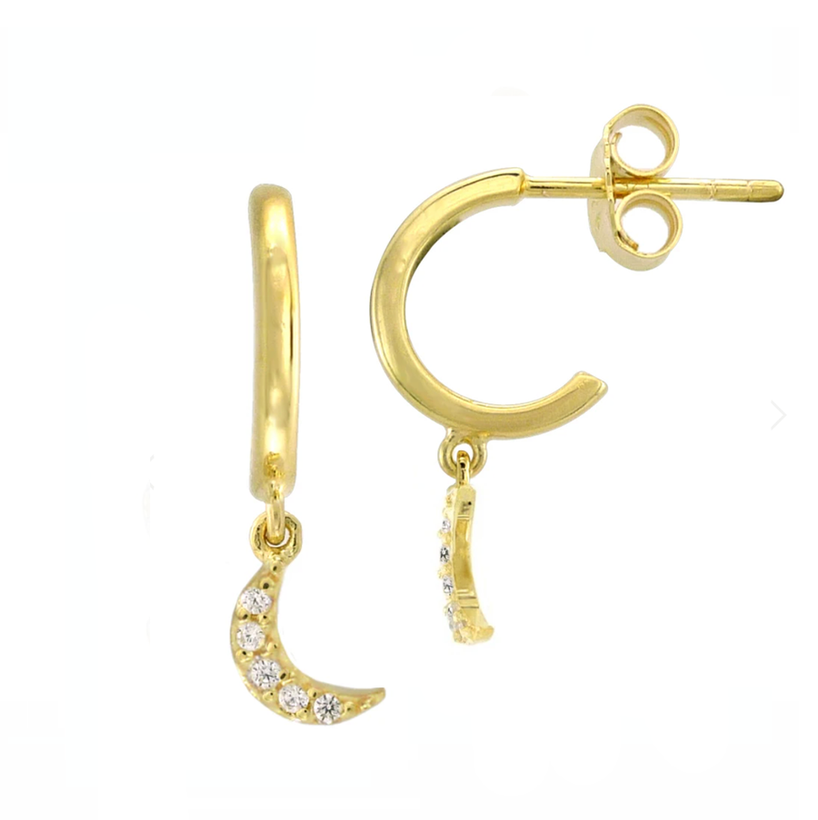 Moon Drop Earrings
