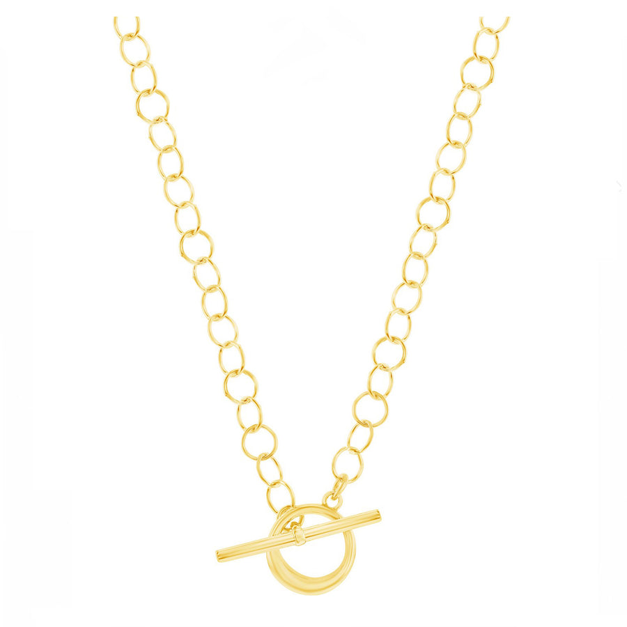Circle Link Toggle Necklace