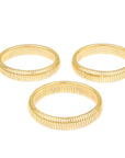 Gold Cobra Bracelet Set