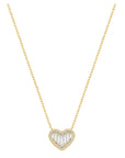 Baguette Heart Sparkle Necklace