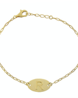 Personalized Oval Initial Bracelet