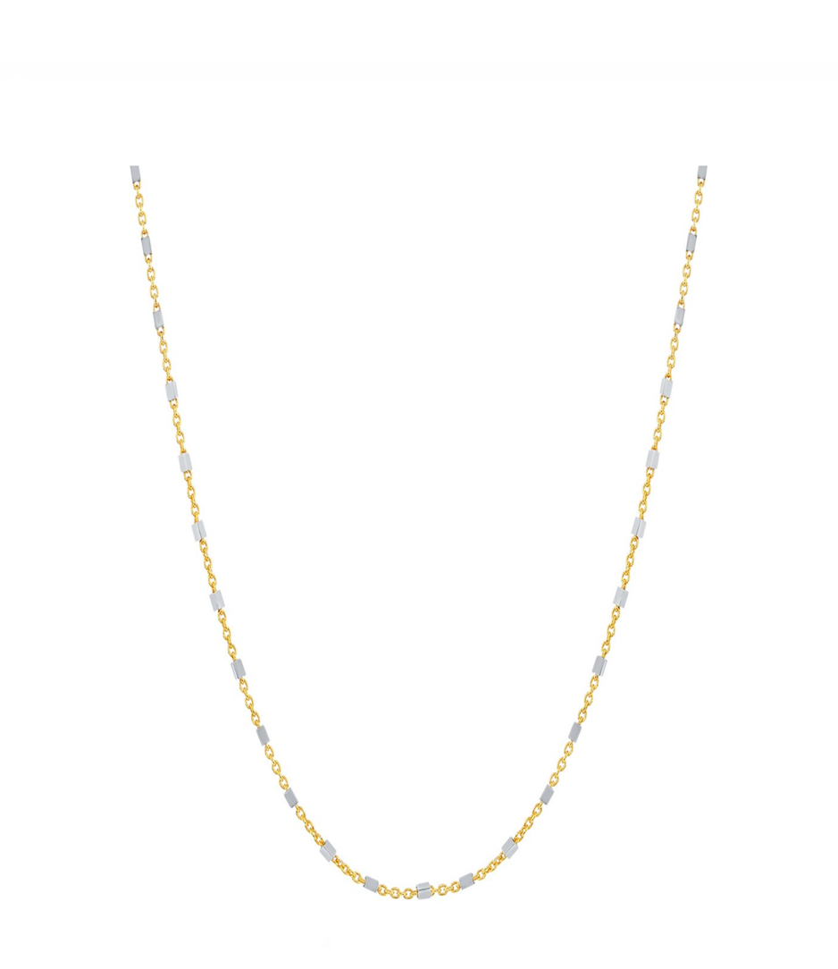 Square Bead Chain Necklace