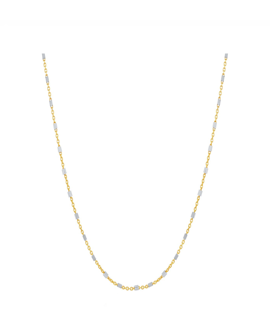 Square Bead Chain Necklace
