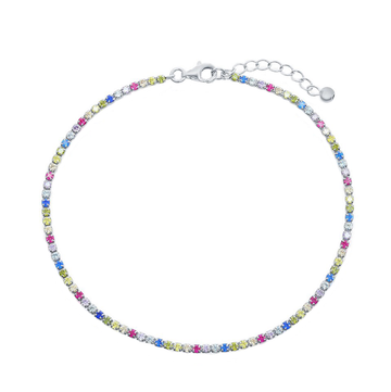 Rainbow Sparkle Anklet