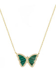 Malachite Butterfly Necklace
