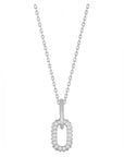 Sparkle Mini Paperclip Pendant Necklace