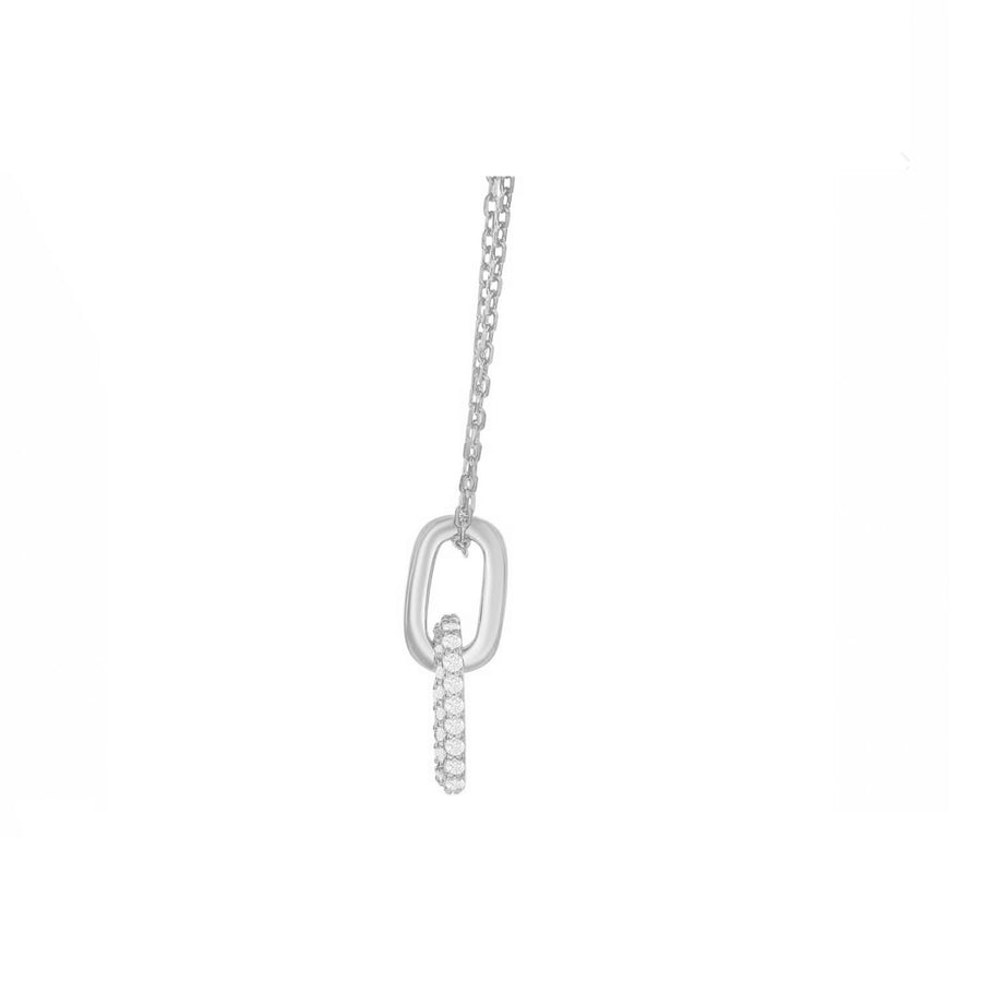 Sparkle Mini Paperclip Pendant Necklace