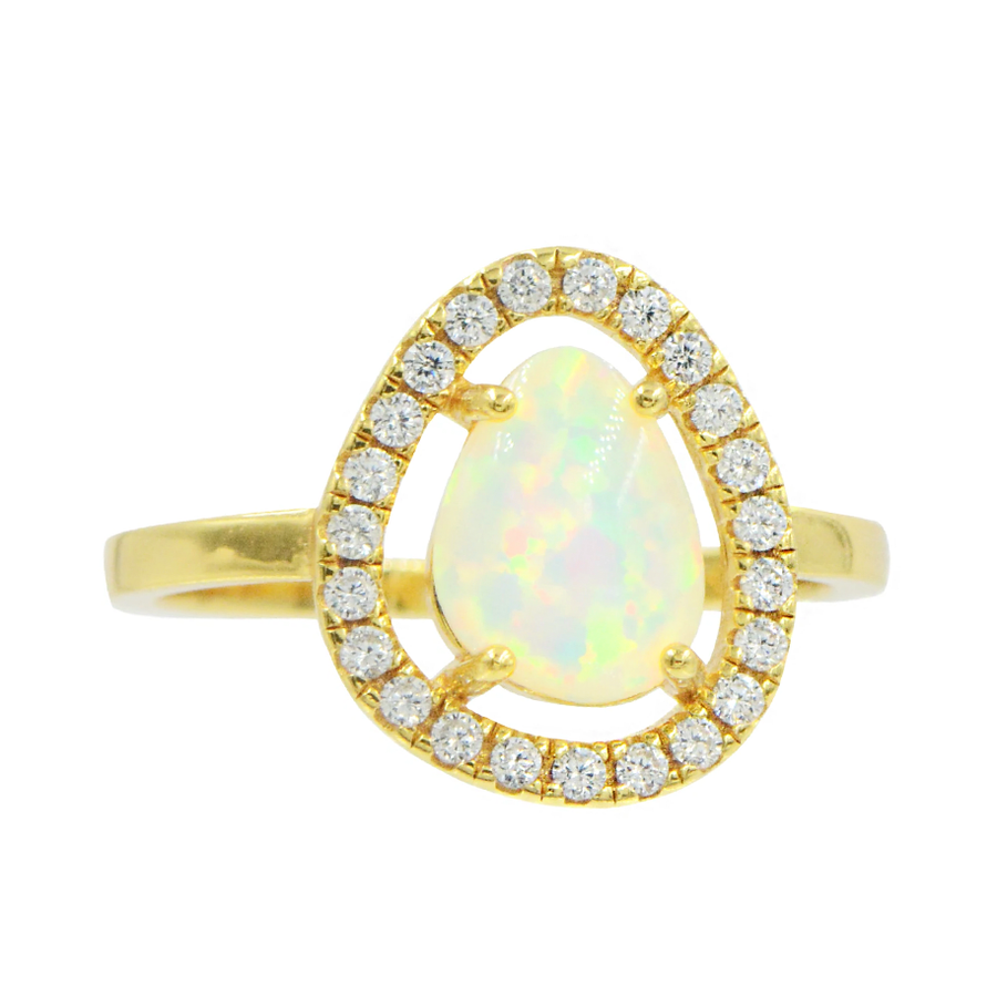 Opal Pebble Ring