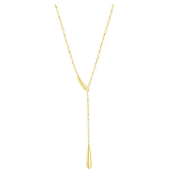 Teardrop Lariat Necklace