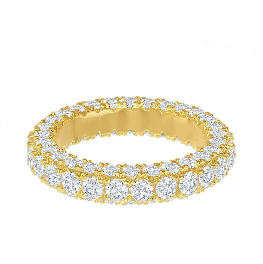 Triple Row Eternity Band