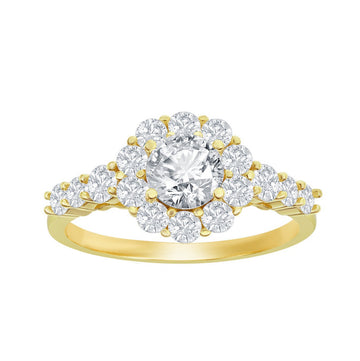 Flower Halo Ring