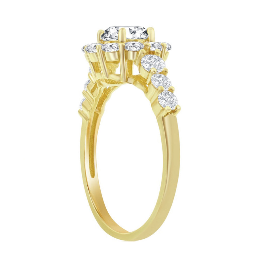 Flower Halo Ring