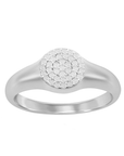 Pave Disc Signet Ring