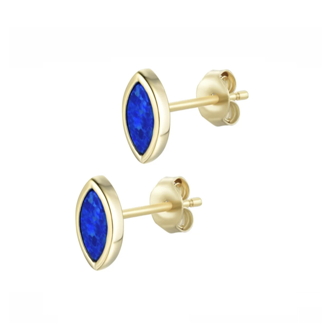 Opal Marquise Stud Earrings (Available in 8 Colors)