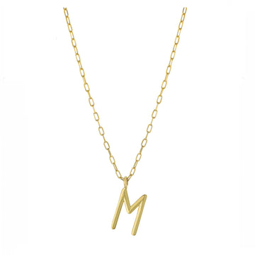 Personalized Initial Paperclip Chain Necklace
